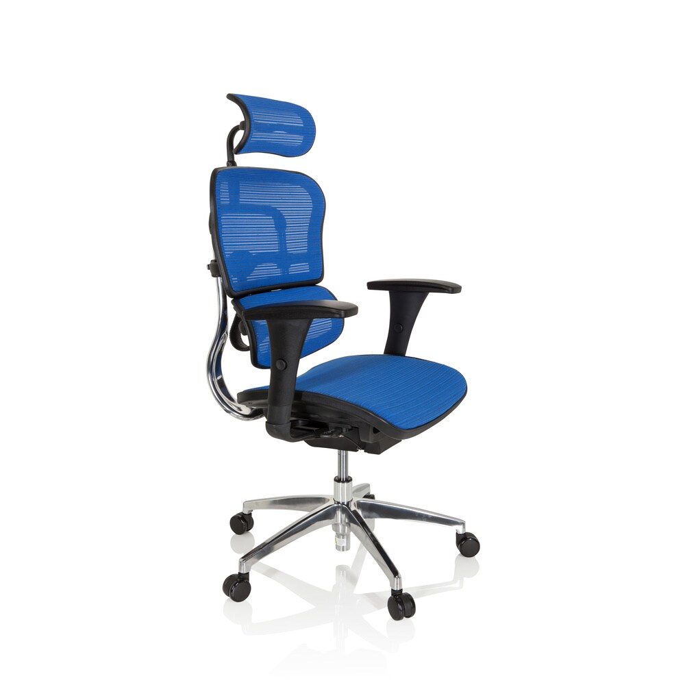 Luxus Chefsessel ERGOHUMAN EDITION Netzstoff mit Armlehnen (höhenverstellbar) hjh OFFICE