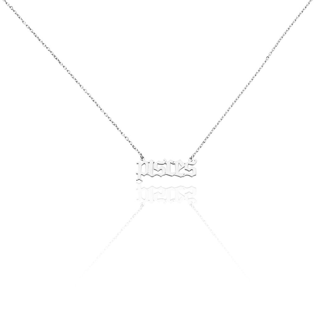 Collier Argent Blanc Astro