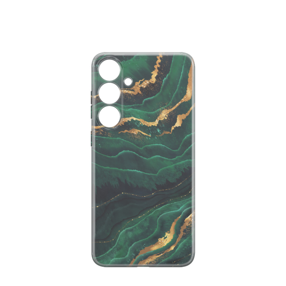 Samsung Galaxy S24 Plus Gummi Hülle Marmor Marble 8 - Grün