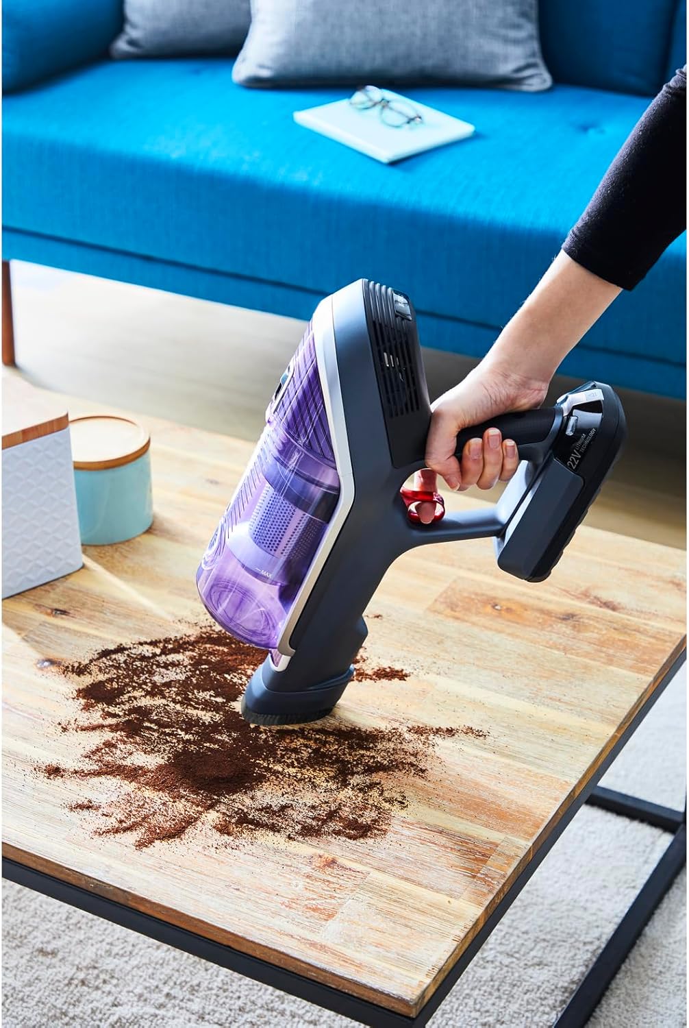 Rowenta X-Force Flex 8.60 Allergy, Akku Staubsauger kabellos, Allergiefilter, Flex-Gelenk, bis 45 min Akku-Laufzeit, Fugendüse, Polsterdüse, Akkusauger mit EasyWash-Filter, 185 Watt, RH9638WO