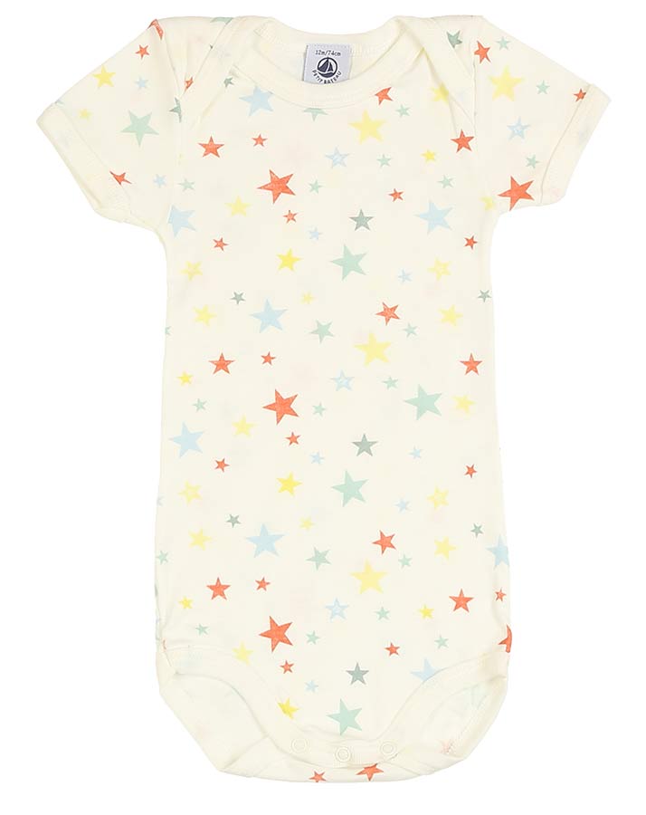 Kurzarm-Body STERNE 3er Pack in bunt