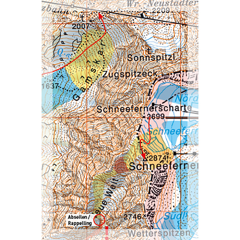 Freeride Map Garmisch Zugspitz Arena - Ski