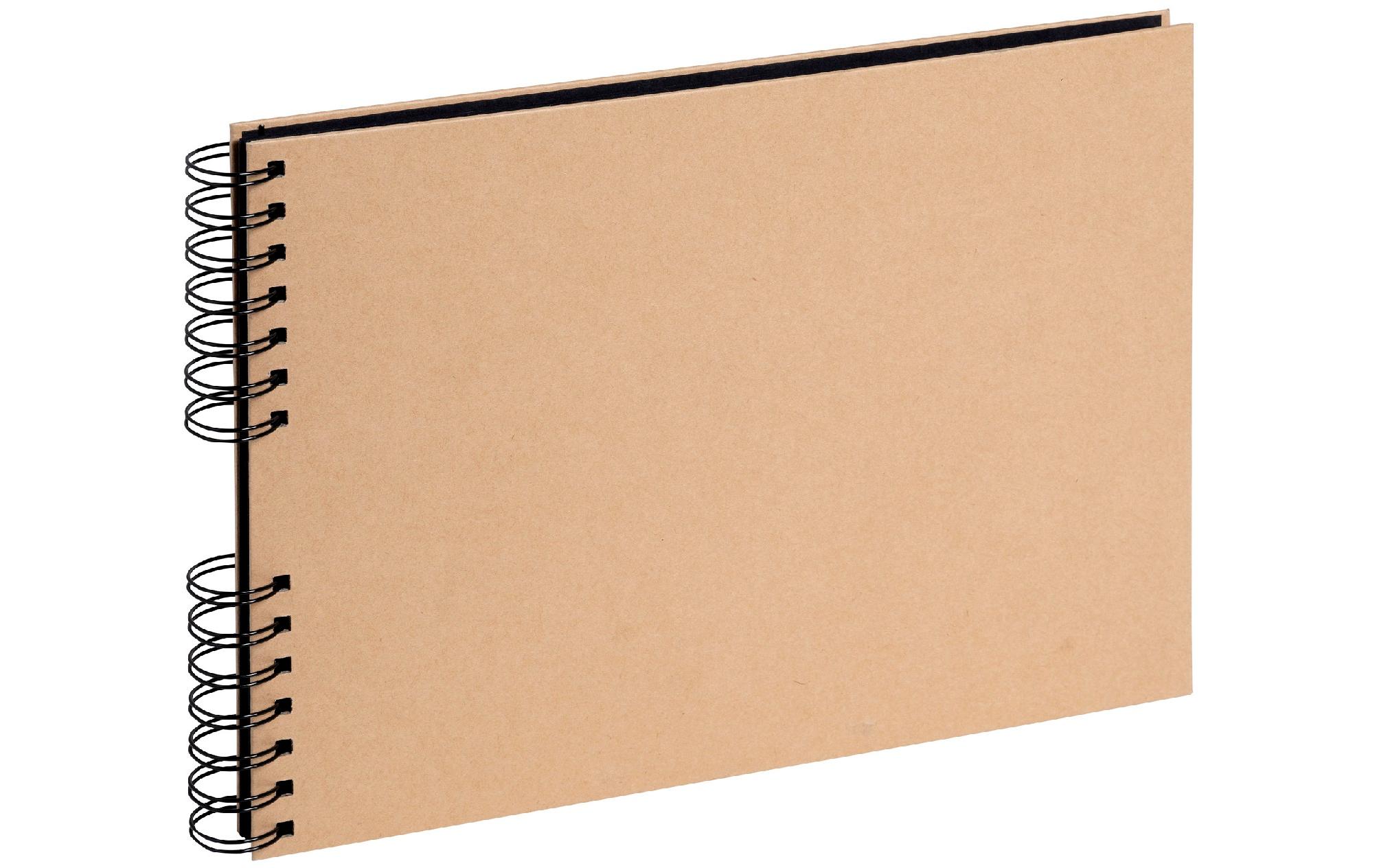 Kreativalbum Scrap-Addict Kraft SetSpiralalbum-Set aus 48 Teilen