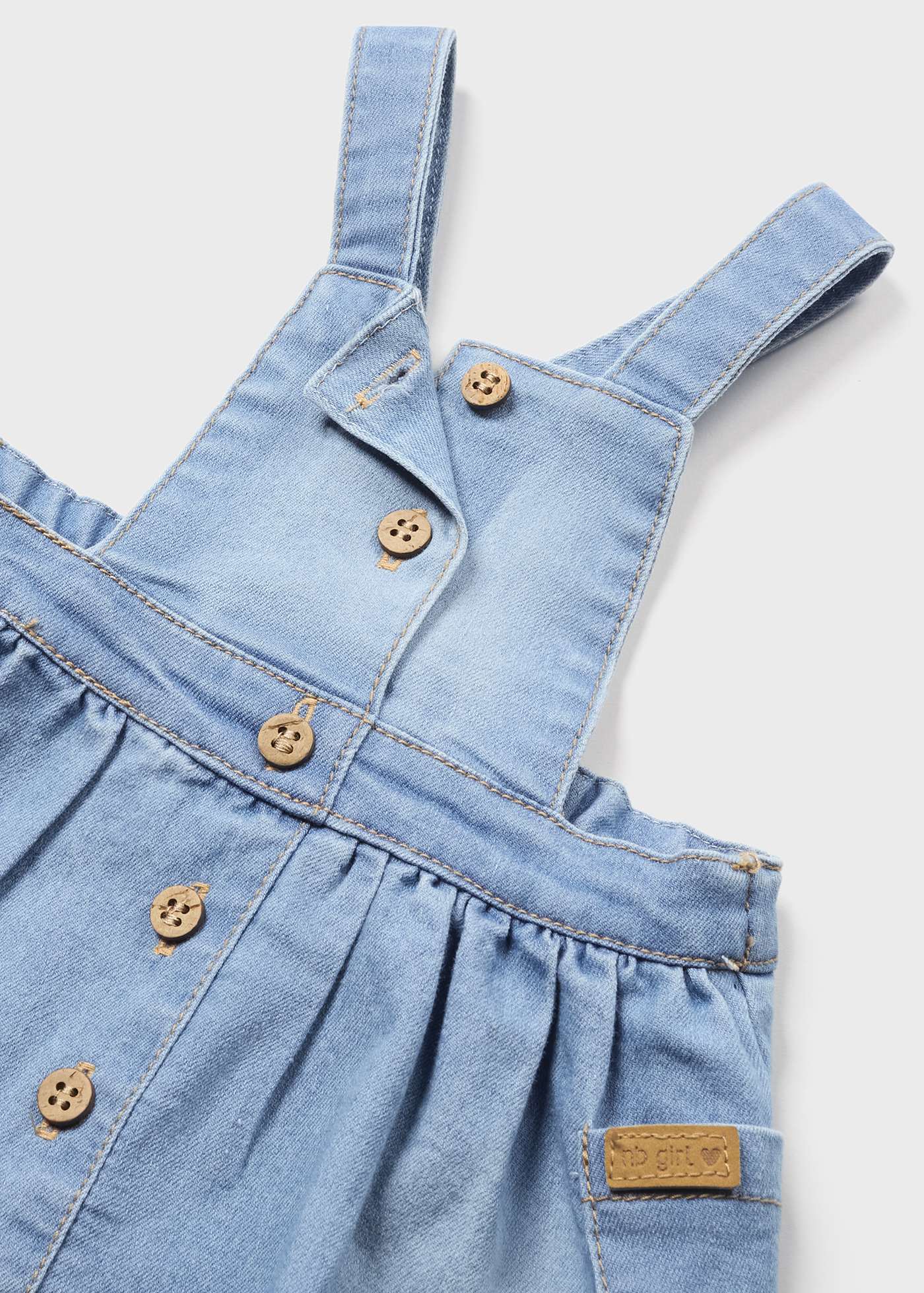 Conjunto de 2 peças em algodão sustentável para recém-nascidos.