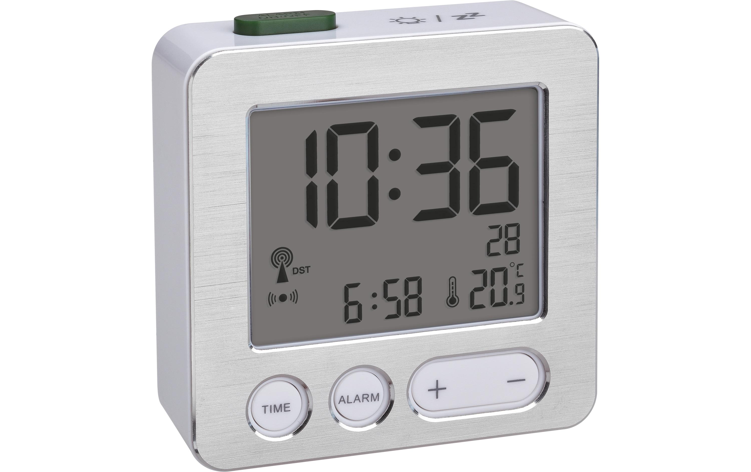 Funk-Wecker SilberDigitaler Funkwecker