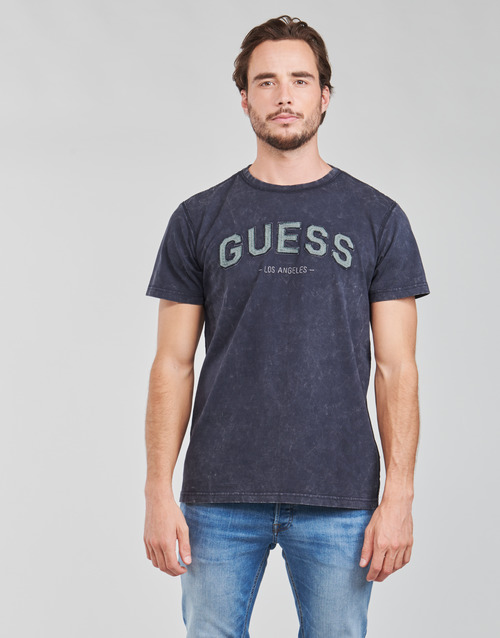 Guess - GUESS COLLEGE CN SS TEE - Marine