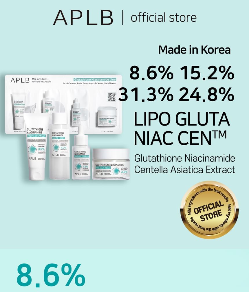 APLB - Glutathion Niacinamide Huid 4 Types Zakjesset