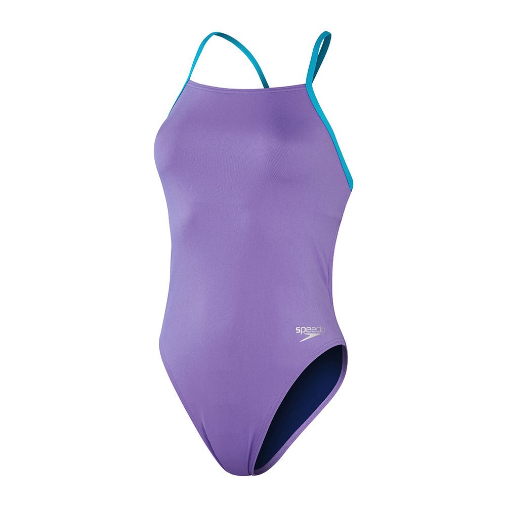 Speedo ECO+ SOLID LATTICE - Maillot de bain 1 pièce Femme purple