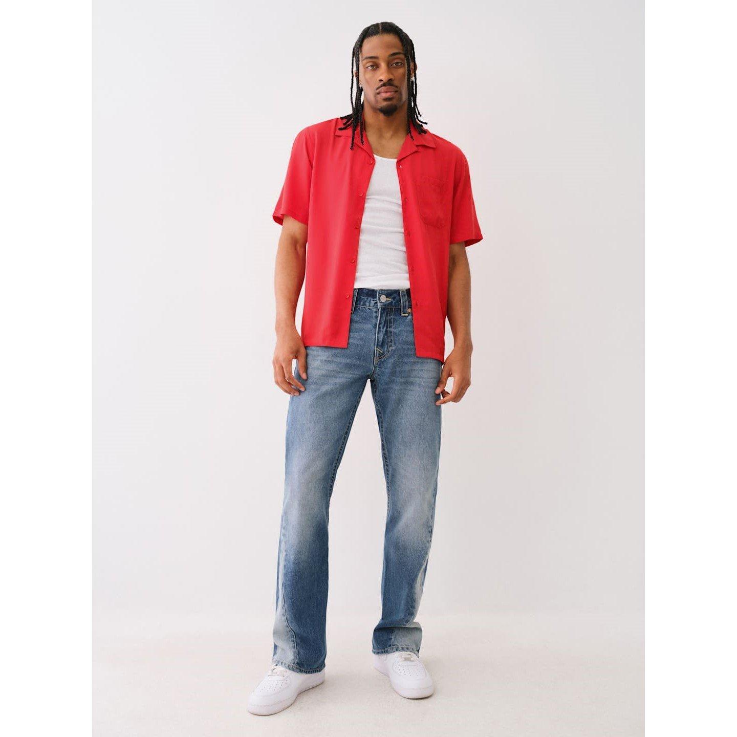 True Religion TR Camp Collar Shirt Mens