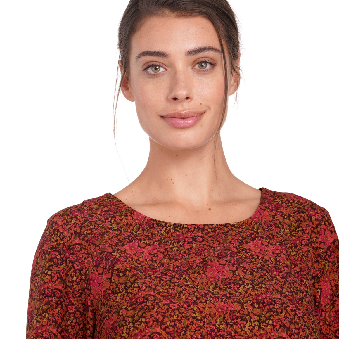 Gina Benotti Damen Kleid mit Blumen-Muster lila / pink / bunt