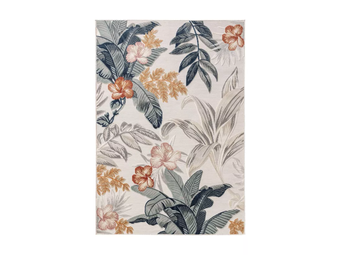 Tapis d'extérieur & intérieur Flora Multicouleur 120x170 cm
