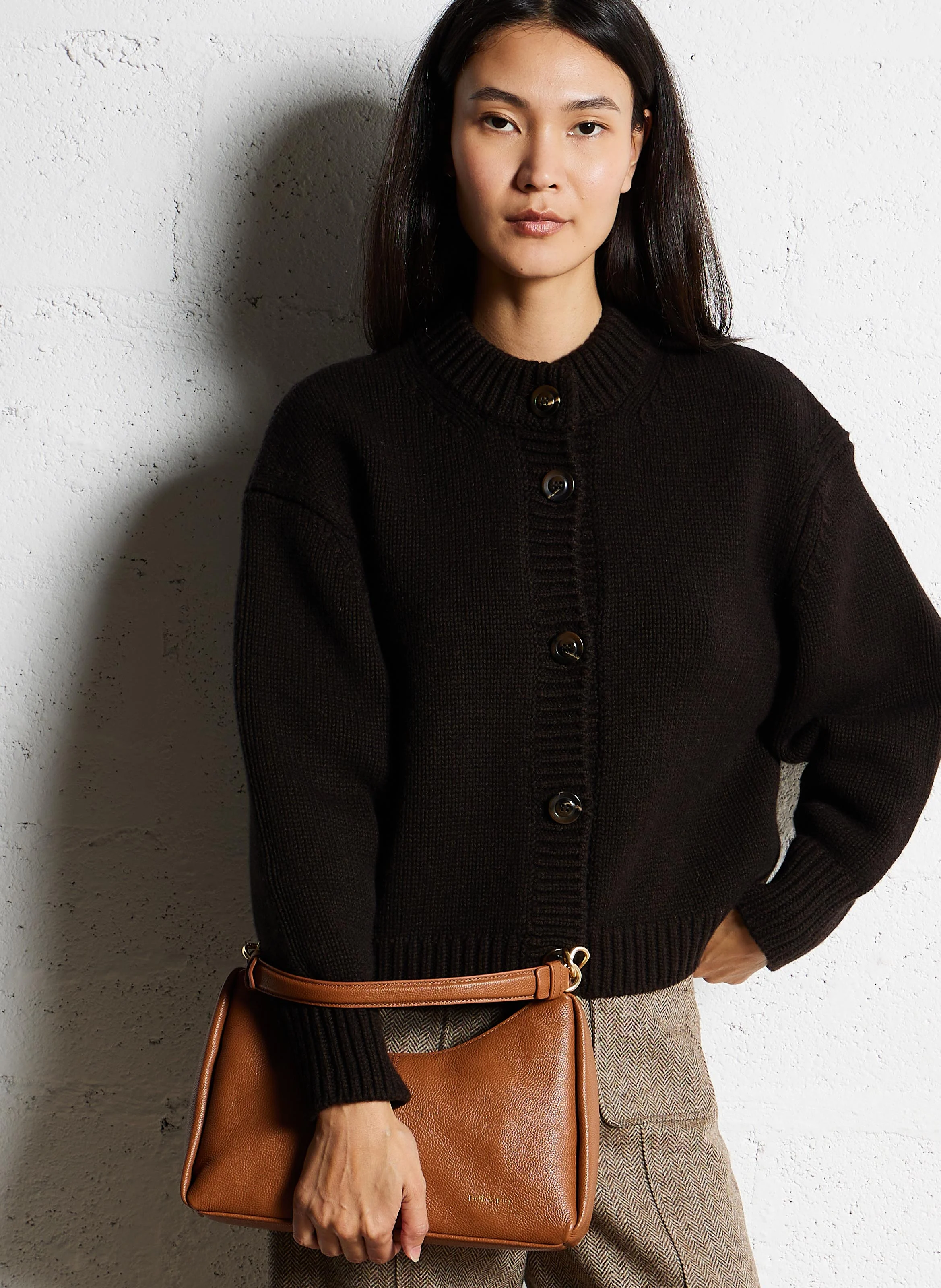REJINA - Sac à main en cuir | Marron