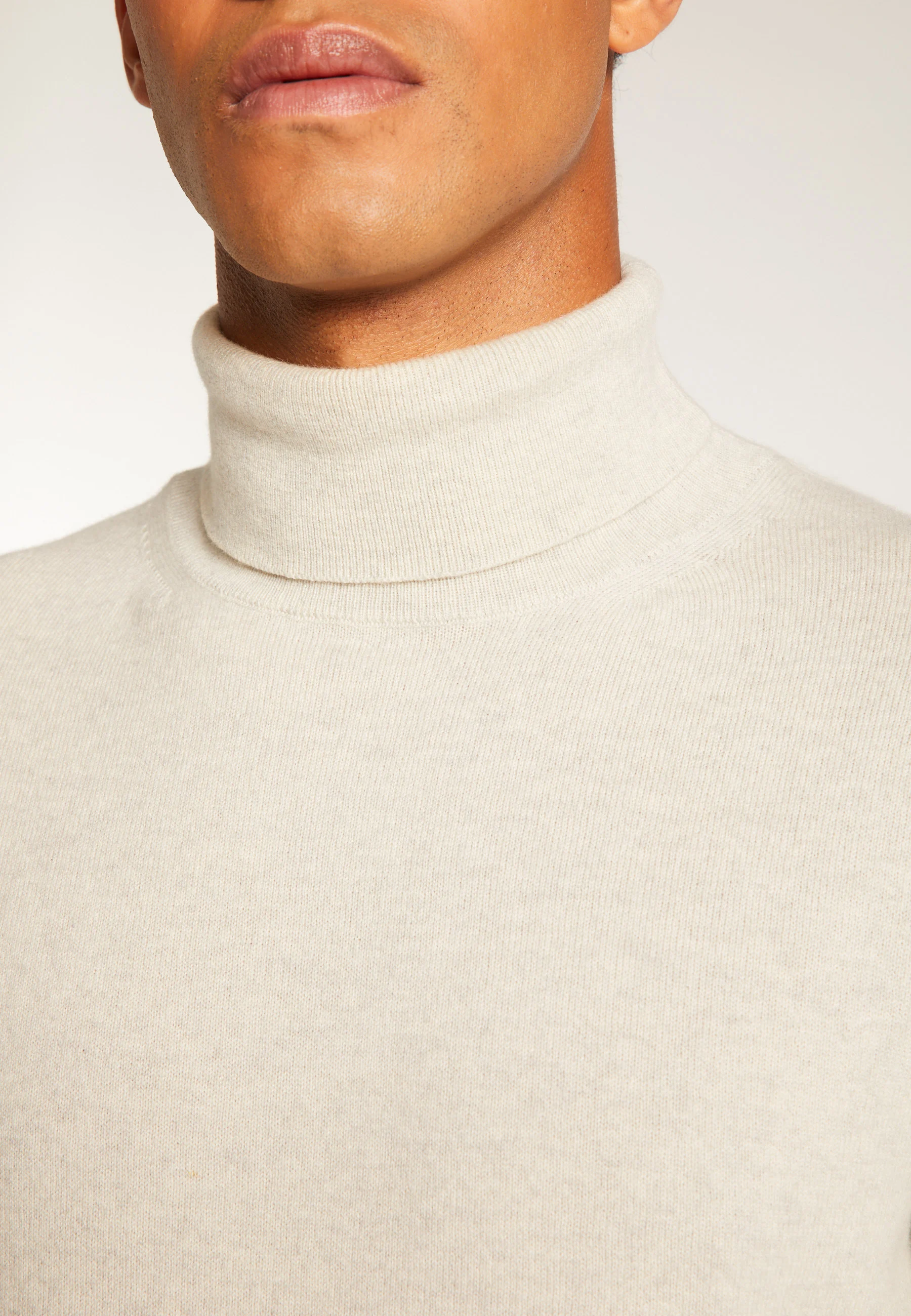 EDUARDOAH24 - Pull col roulé en cachemire | Gris