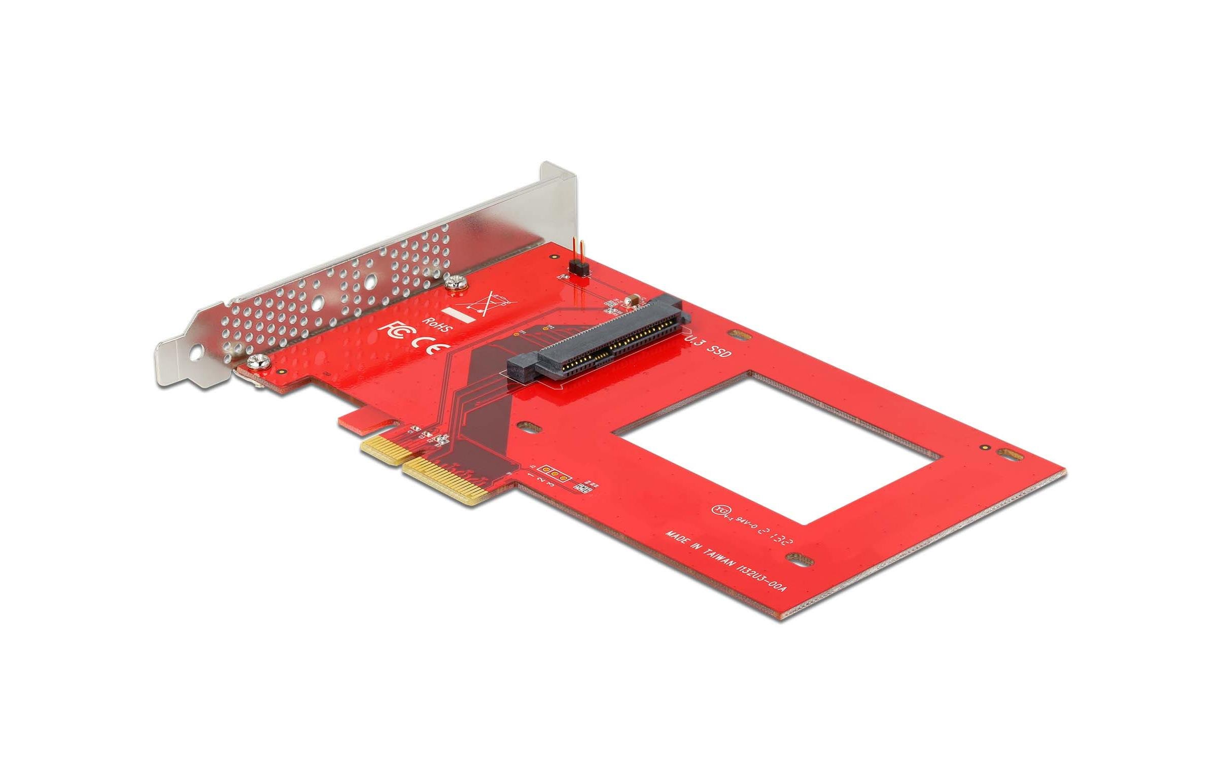 Host Bus Adapter PCI-Express x4 - 1x U.3 SFF-8639Delock PCI Express x4 Karte zu 1 x intern U.3