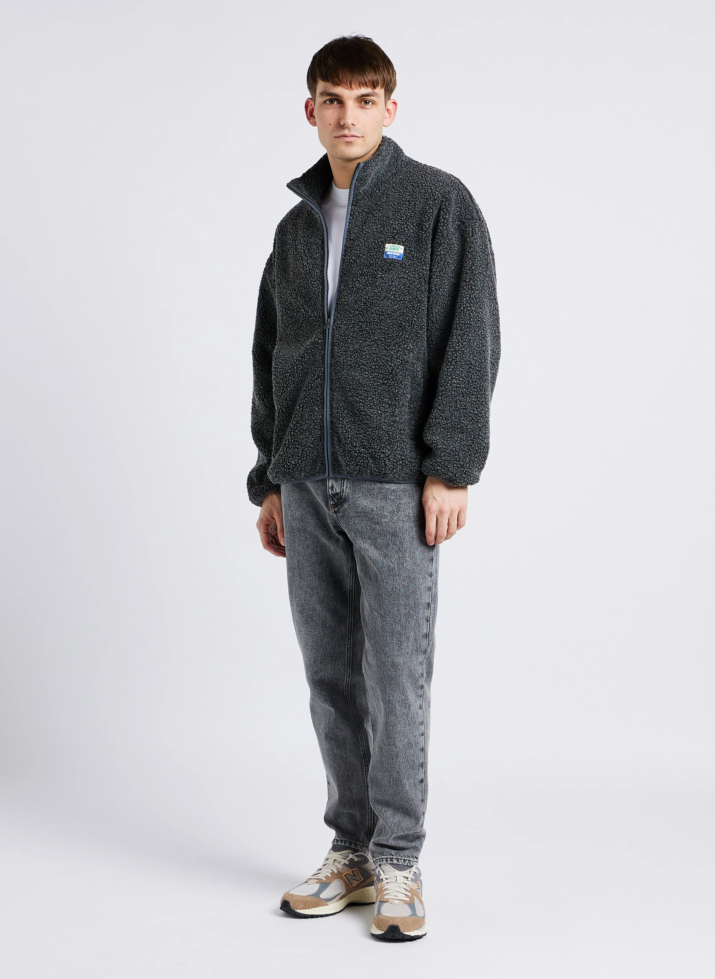 HOKTOWN - Veste col montant en sherpa | Gris