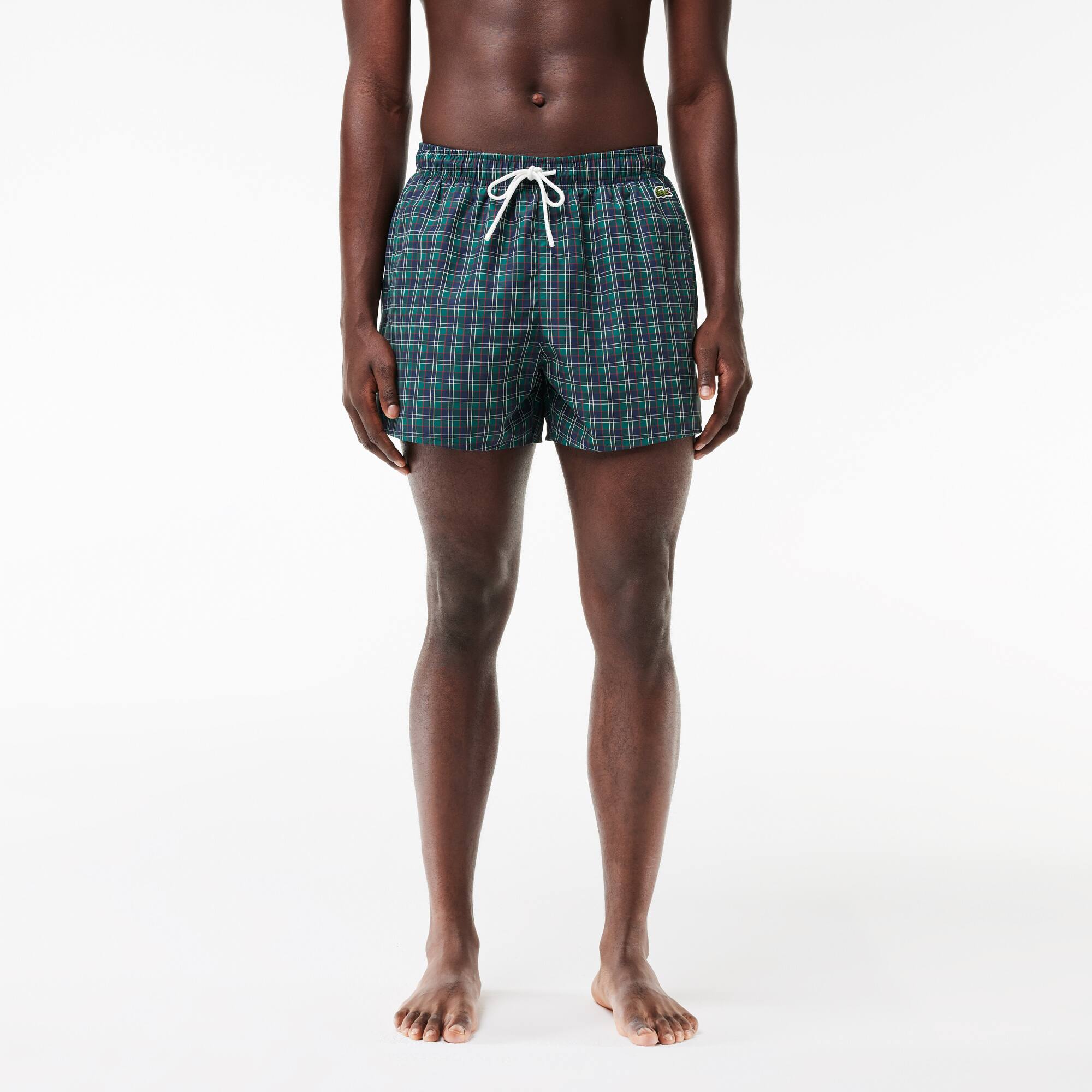 Kurze Badehose mit Aufdruck Badebekleidung - Blau - Lacoste - Herren