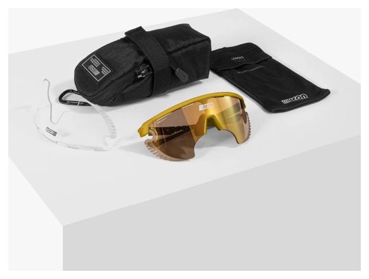Lunettes SCICON Aerowing Lamon Jaune Brillant / Bronze Miroir