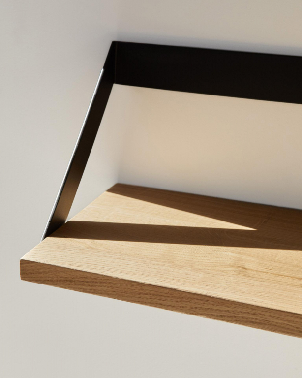 Ethnicraft Ribbon wandplank 70 eiken zwart