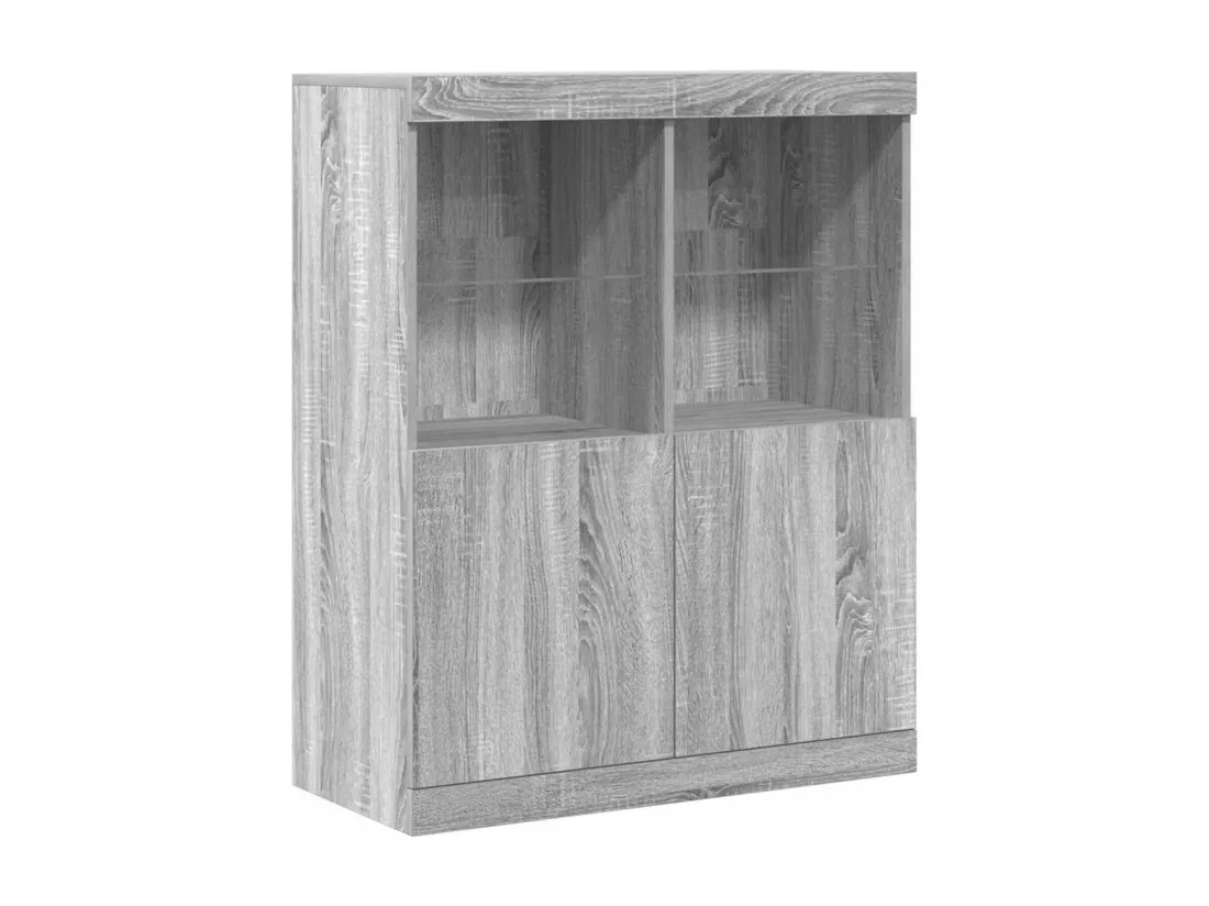Buffet sonoma gris 81x37x100 cm bois d'ingénierie