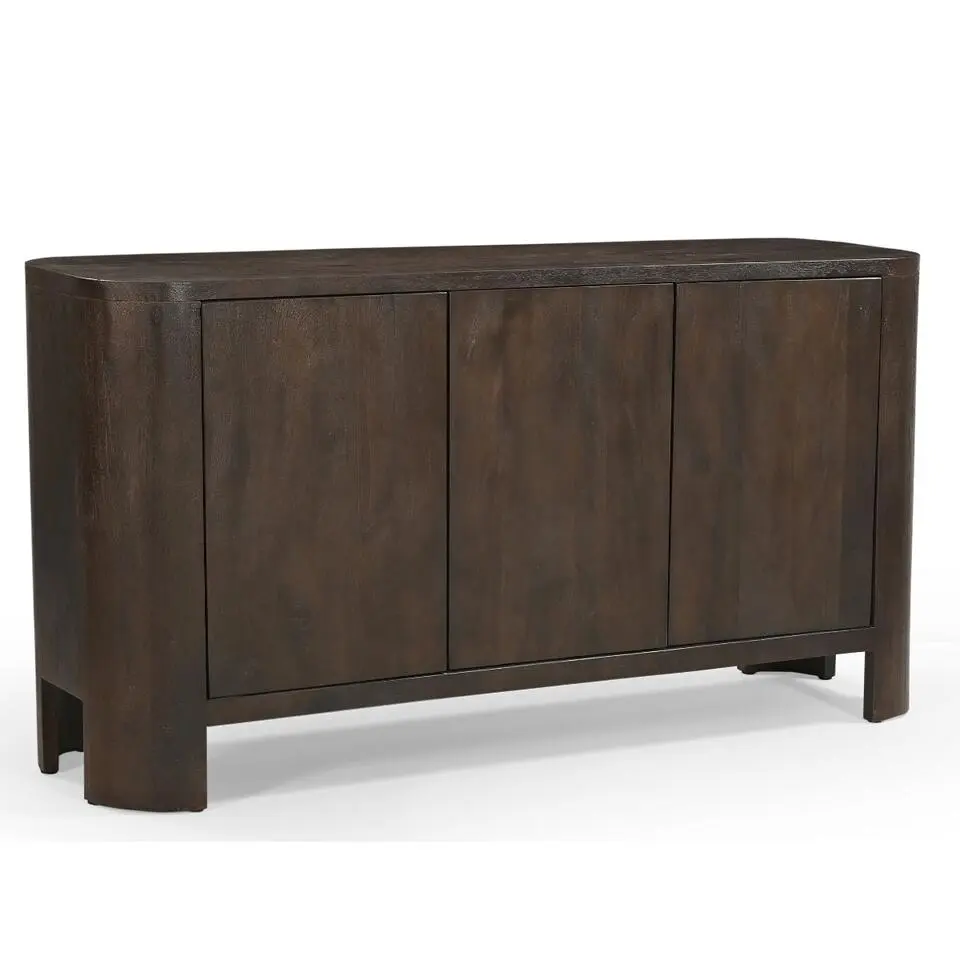 Dressoir Donkerbruin Mangohout - 150x40x76cm - Mitchel