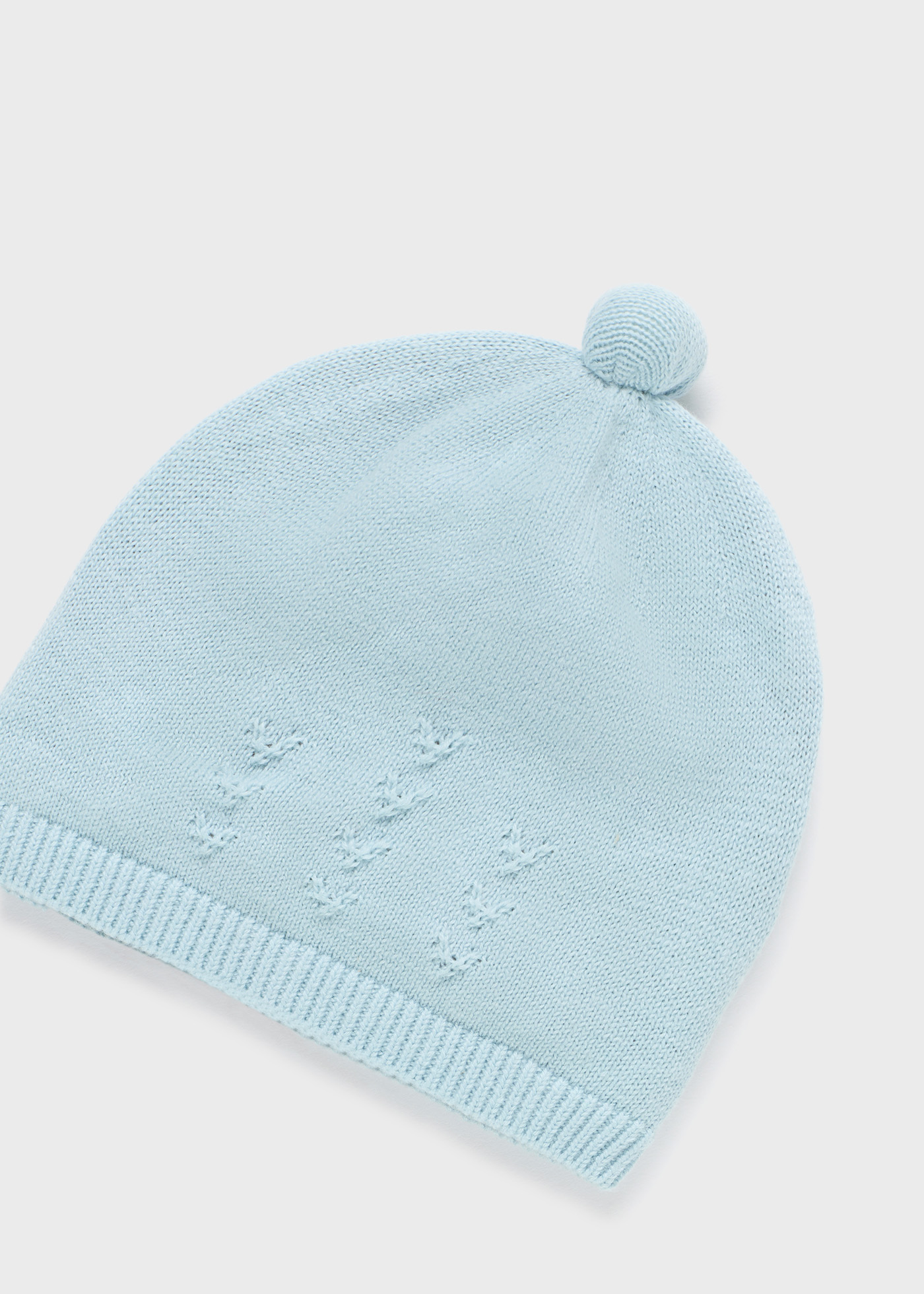 Gorro de malha Better Cotton para recém-nascidos, branco-creme