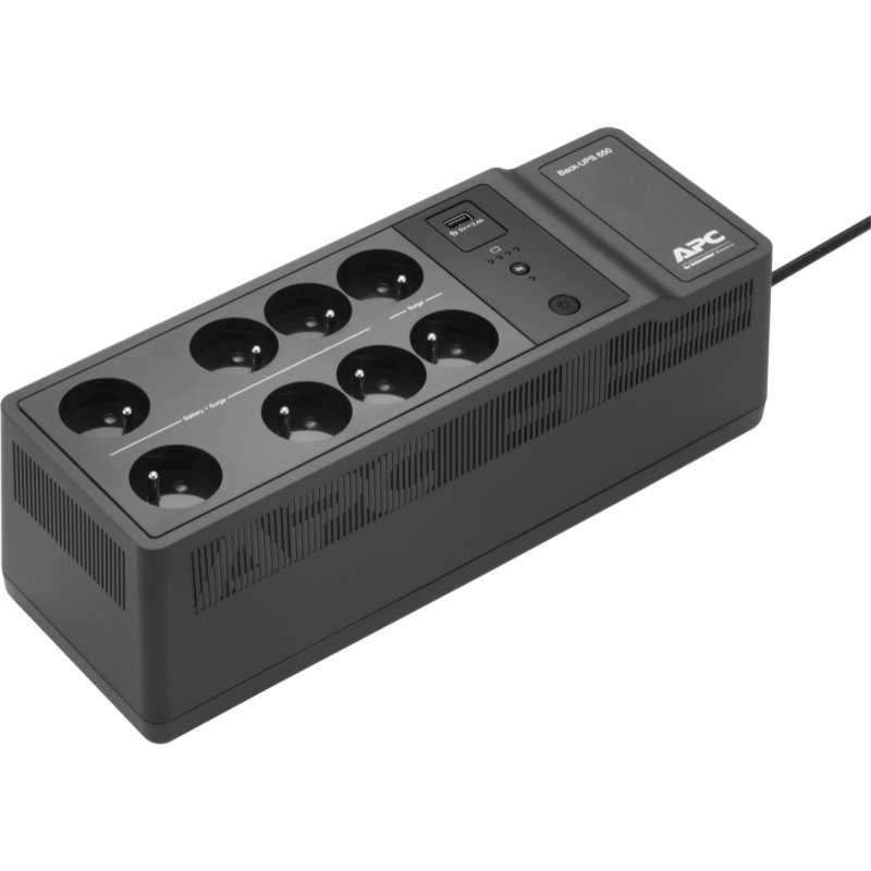 APC Back-UPS - Onduleurs monophasés Off-Line -650VA - 230V - 1USB - 6+2 Prises FR