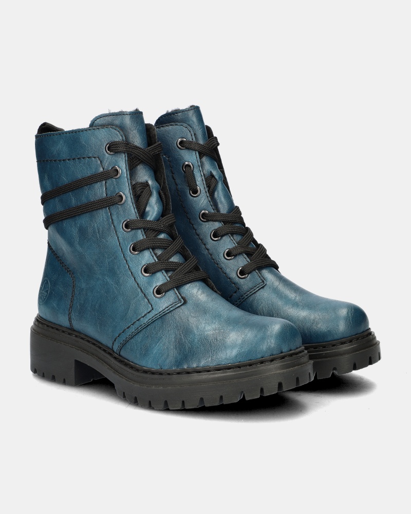 Rieker Veterboots  - blauw