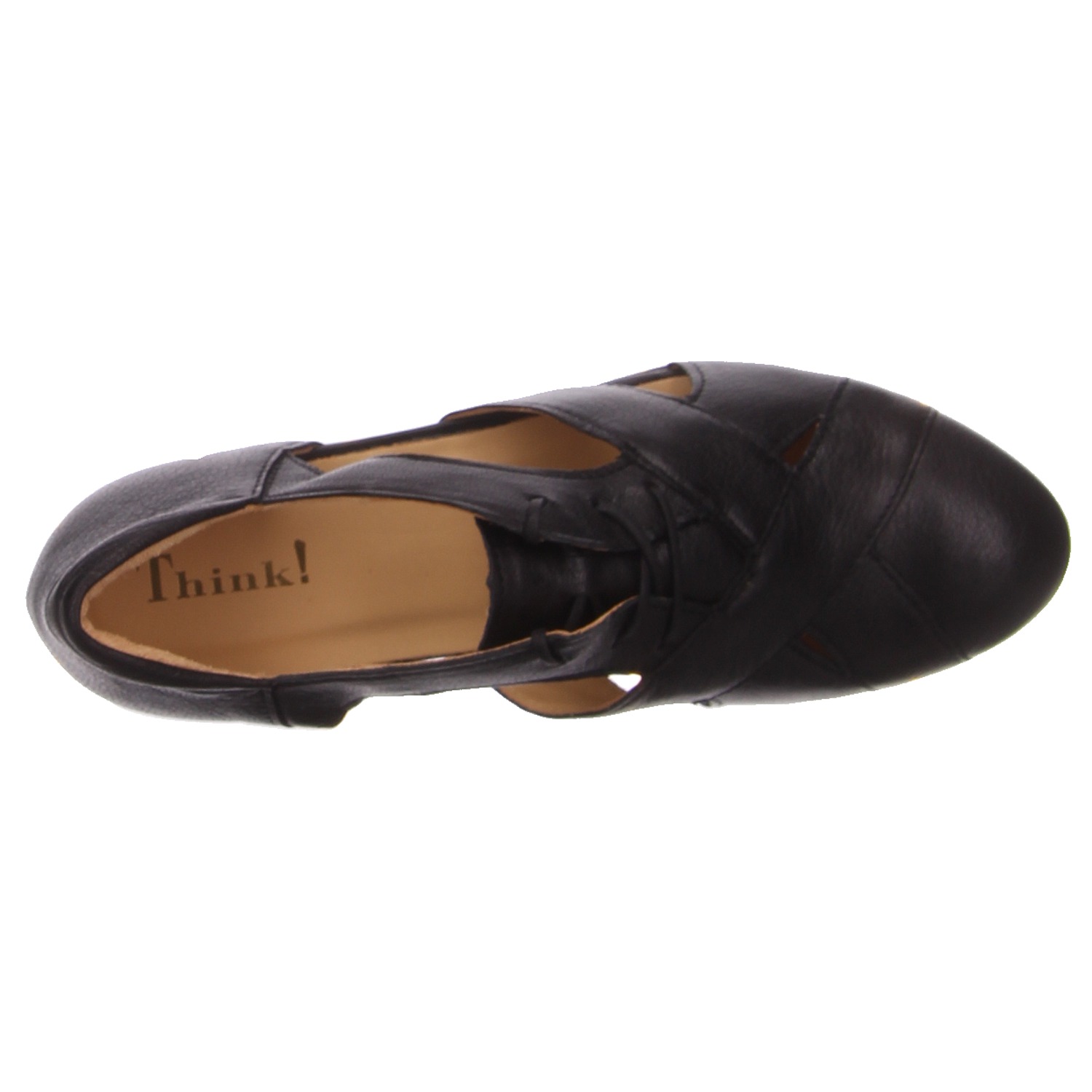 Think Schnürschuhe schwarz schwarz
