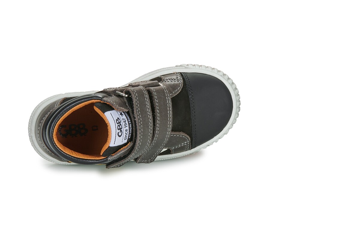 GBB<br>Tênis de cano alto em couro com velcro Manuel