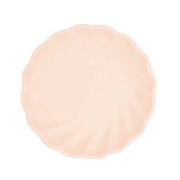 Oranje Cantaloupe Borden Rond Swirl Pastel 22,9cm 6st