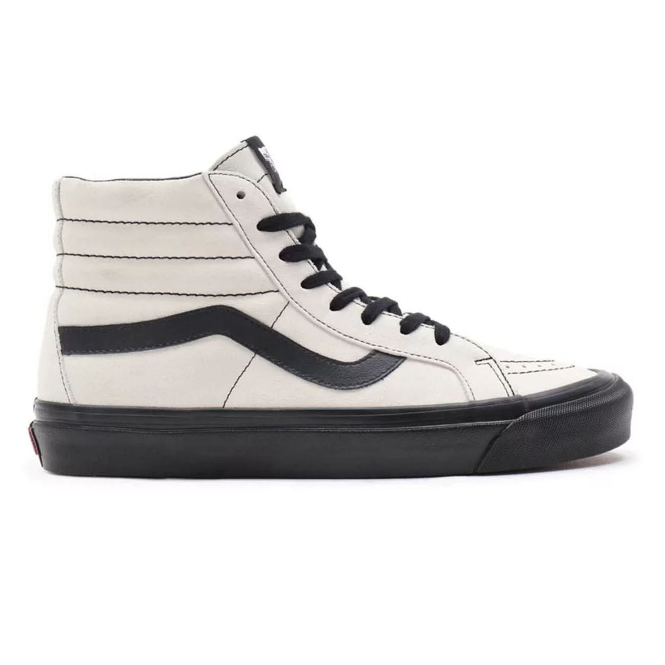 Vans Sneakers en Velours de Cuir SK8-Hi Anaheim Factory gris clair