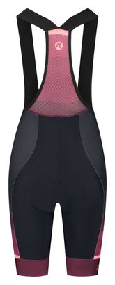 Cuissard Velo Avec Bretelless Rogelli Impress II - Femme - Bourgogne/Corail/Noir