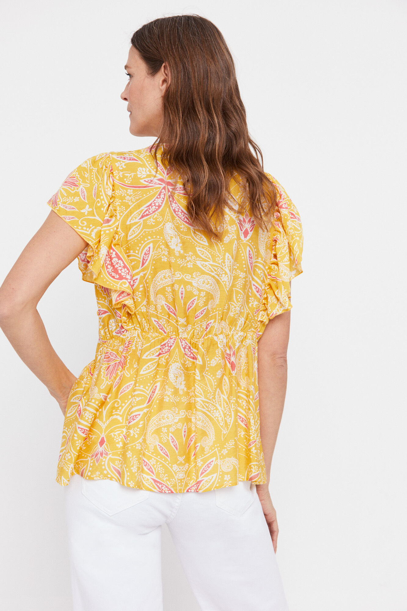 Blusa estampada - Multicolorida