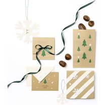 Sticker pailleté en caoutchouc mousse STARS XMAS