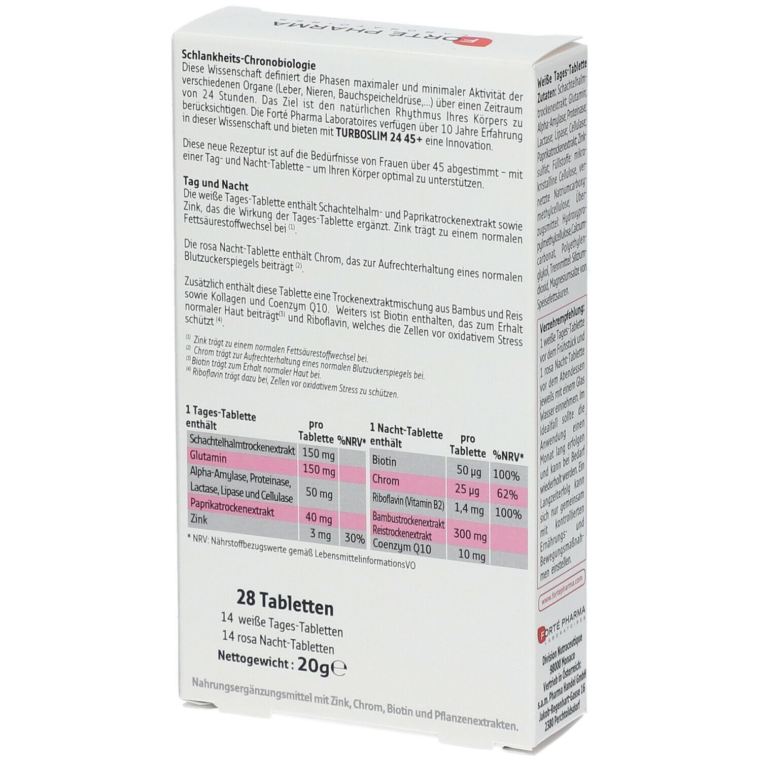FORTÉ PHARMA TURBOSLIM24 FORTE 45+