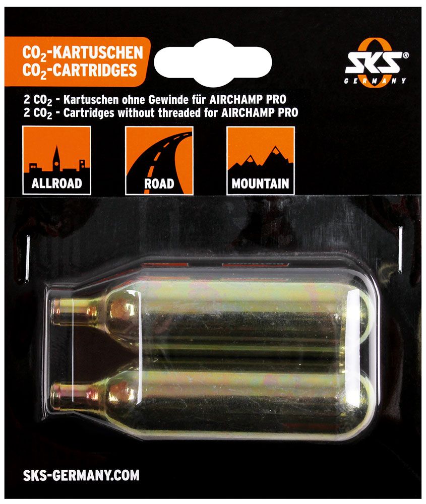 SKS Germany CO² Kartuschen ohne Gewinde 16g (2er Set) kaufen | Bike-Discount