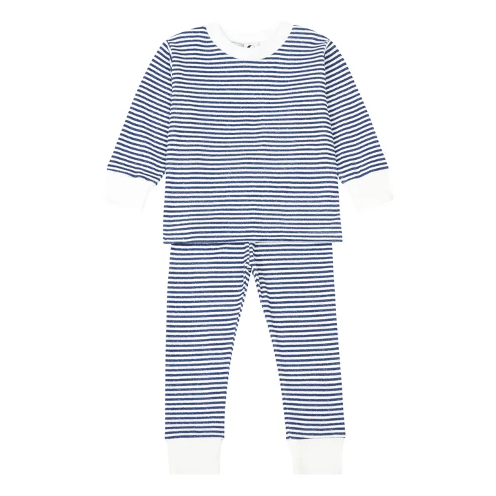 Sleepy Doe Pyjama Coton Bio Marl | Bleu marine