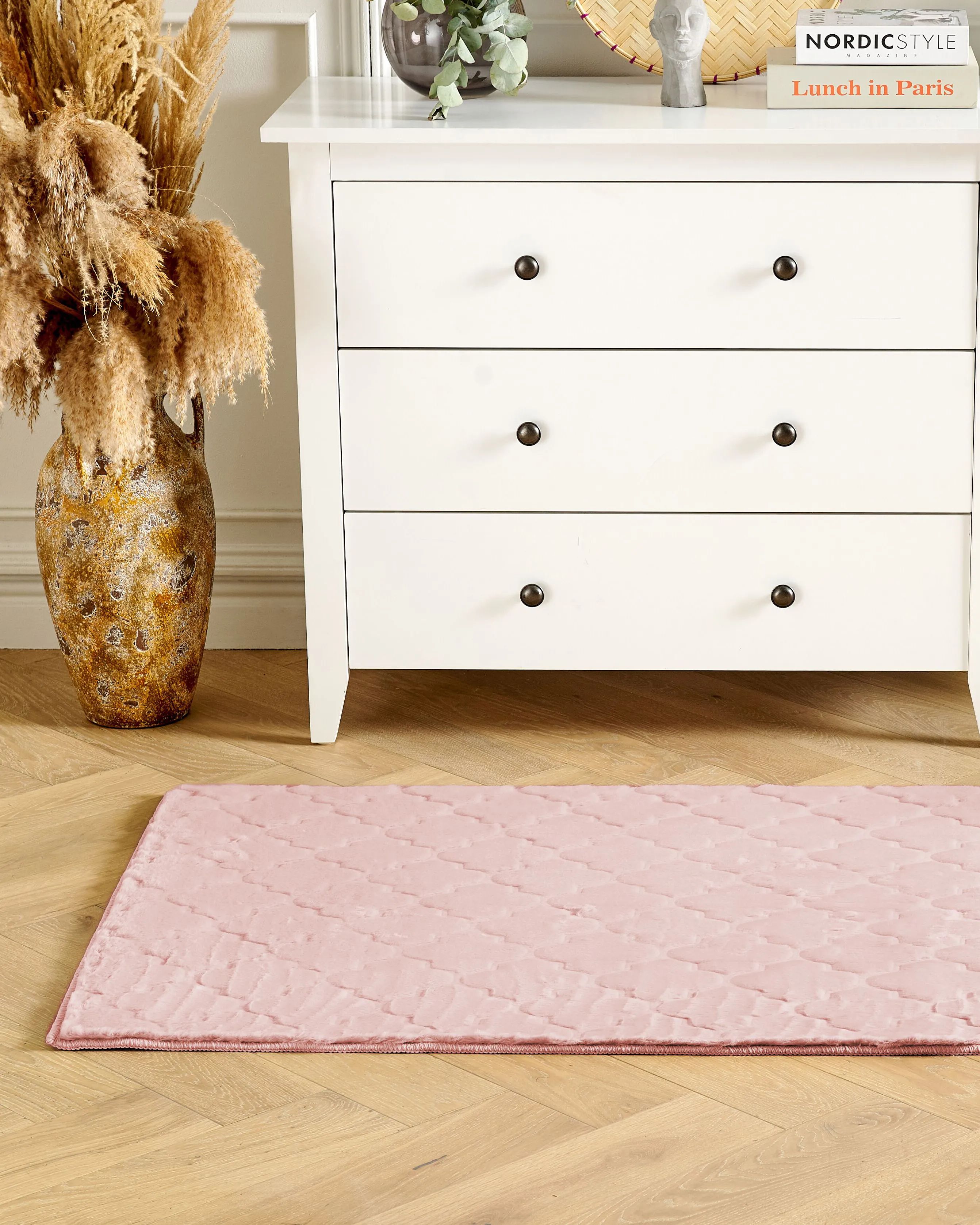 Kunstbontkleed GHARO Roze 80 x 150 cm
