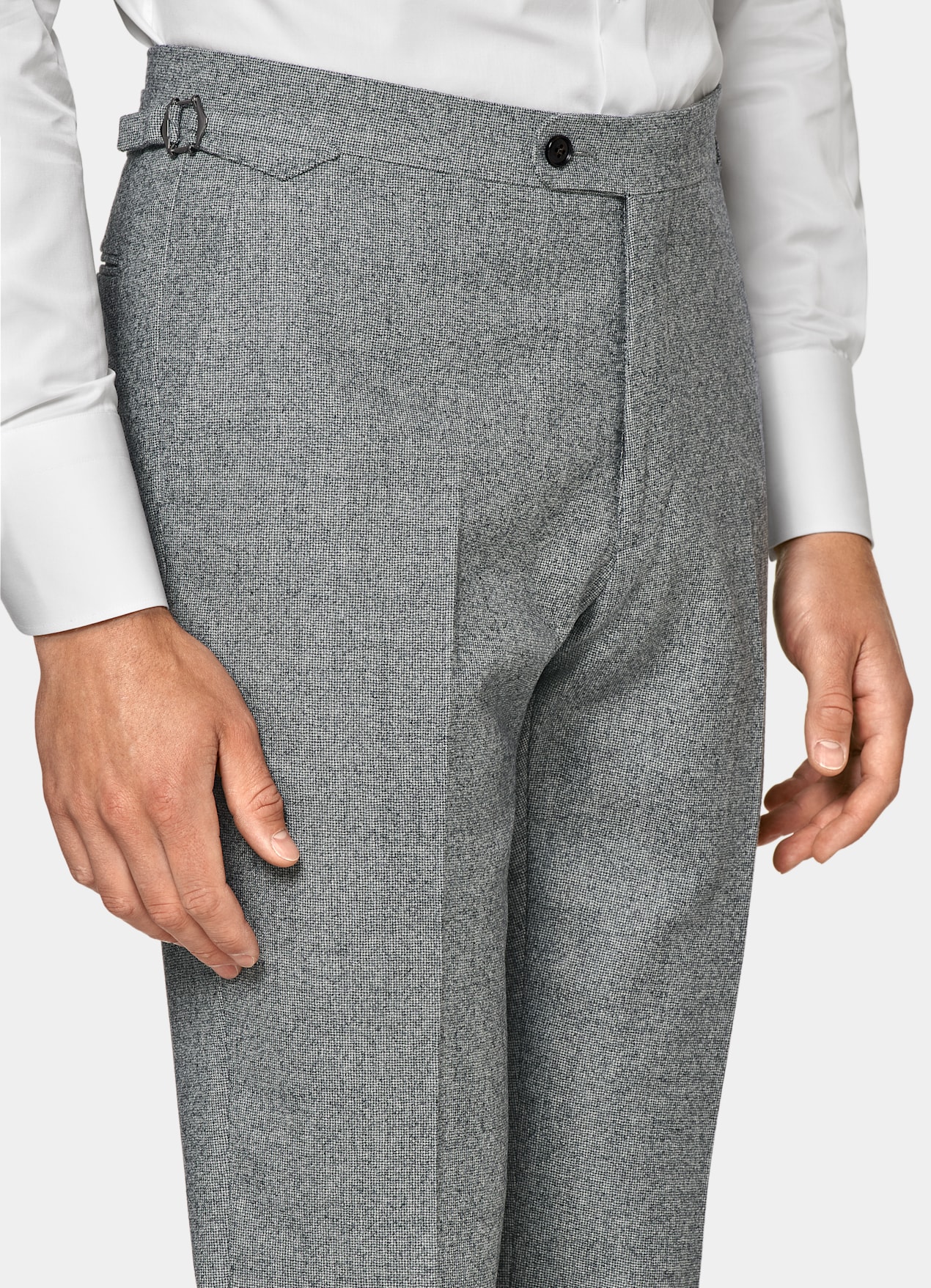 Costume trois pièces Havana coupe Tailored gris moyen pied-de-poule