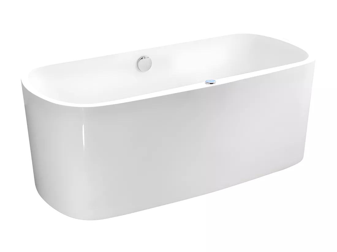 Baignoire balnéo à leds SIRGAO - 1 place - 155L - 150*75 cm - Blanche