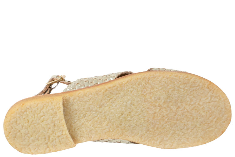 ANGULUS SANDAL I GULDFARVET SKIND