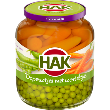 Hak Doperwtjes met Worteltjes 680 g