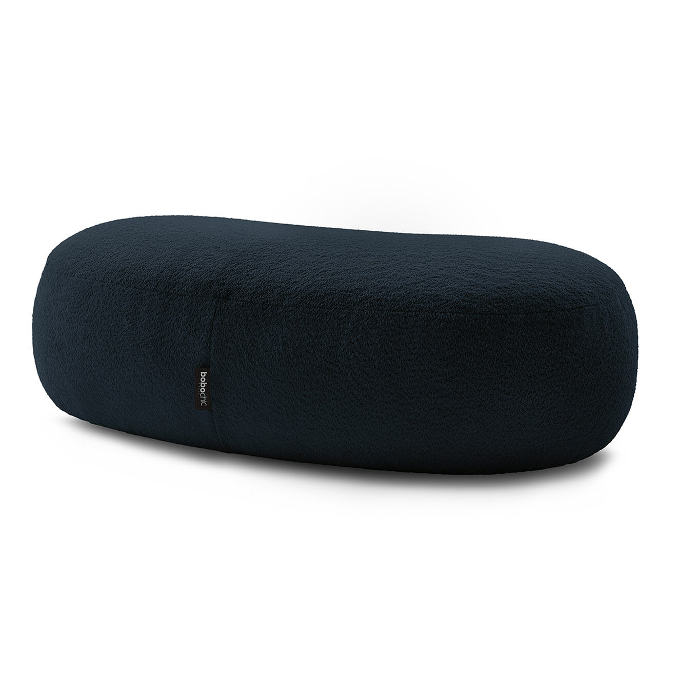Bobochic Pouf Saint-Germain tissu bouclette  bleu foncé - 147x90x47 cm