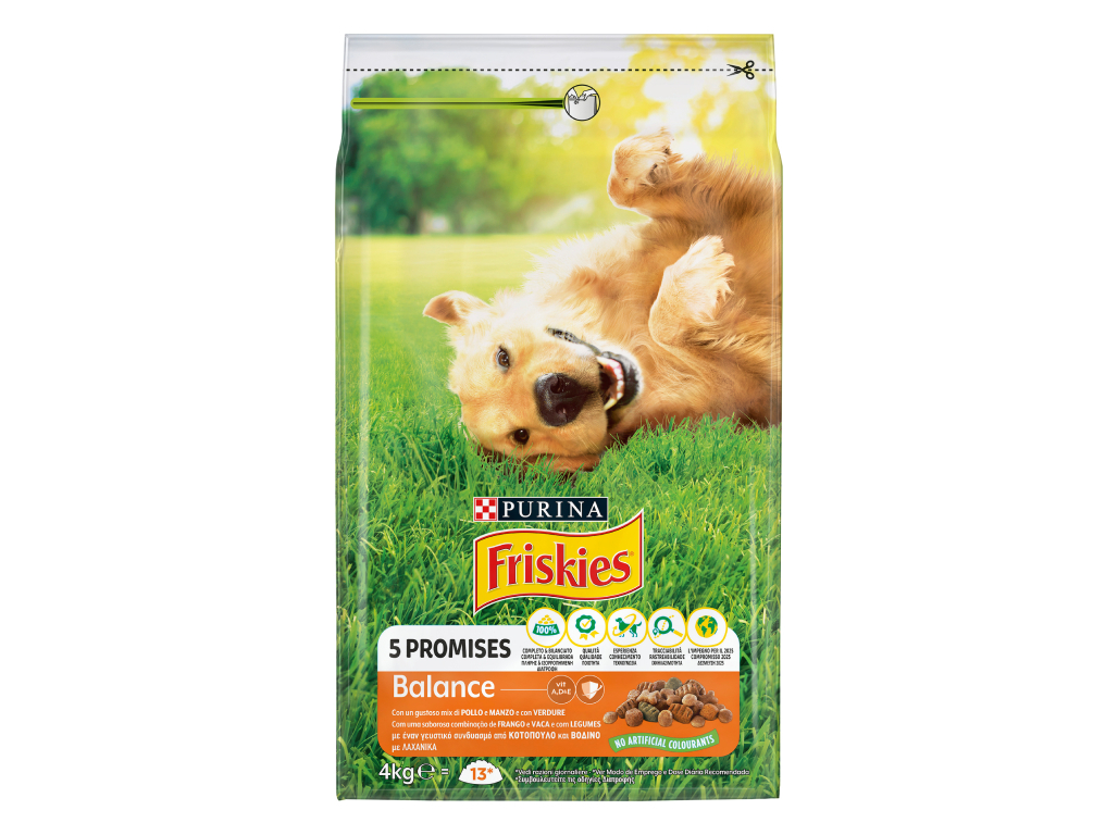 RAÇÃO PARA CÃO FRISKIES BALANCE COM FRANGO 4KG