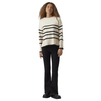 Pull femme Vmsaba O-Neck Stripe Ga VERO MODA