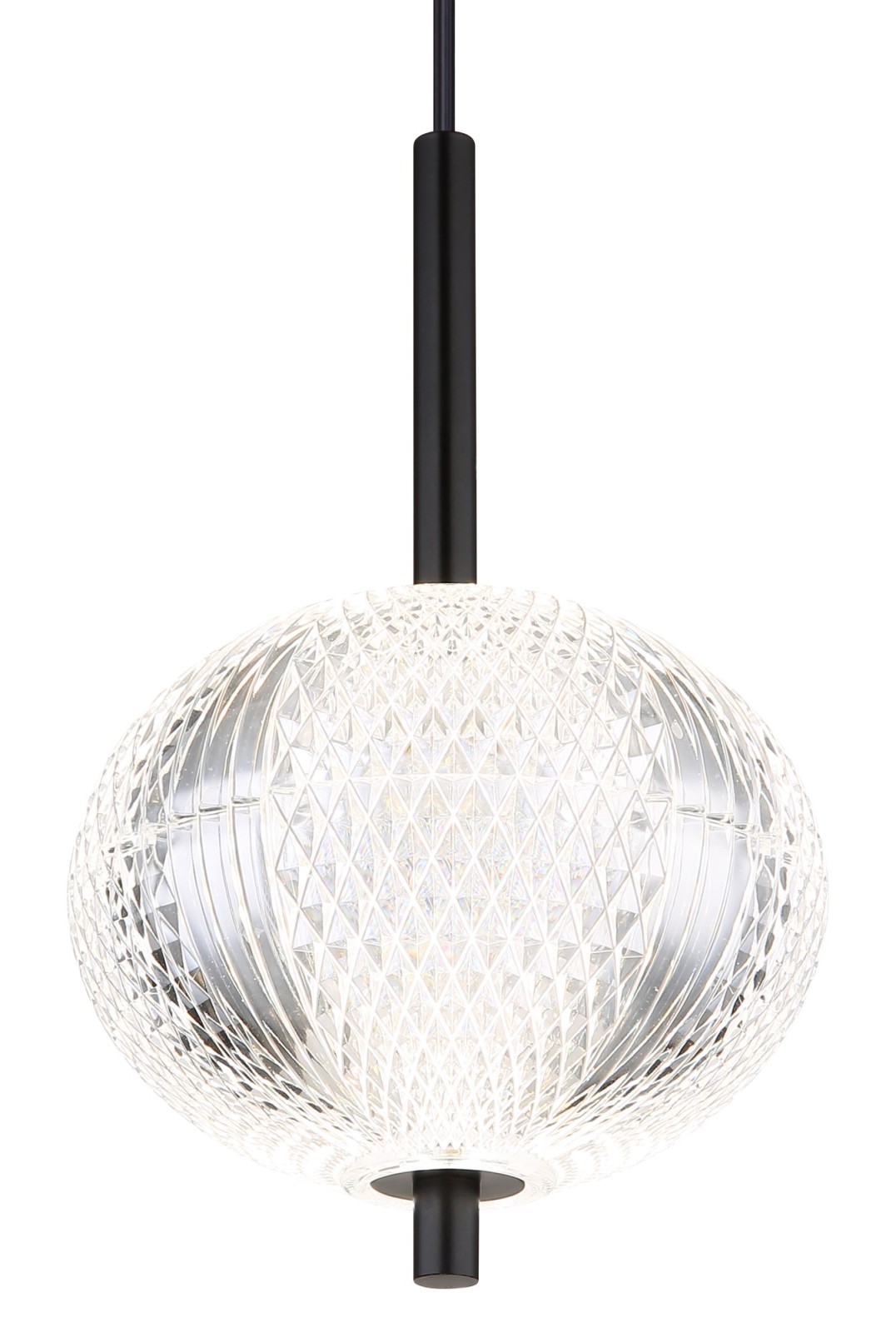 LED-Hängeleuchte - schwarz matt - 120 cm - Höhe kürzbar