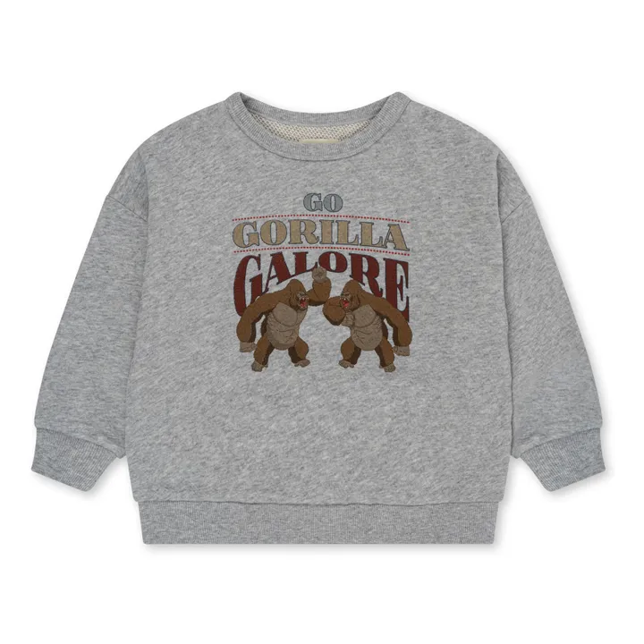 Konges Sløjd Sweat Loupi Lou Coton Bio | Gris chiné