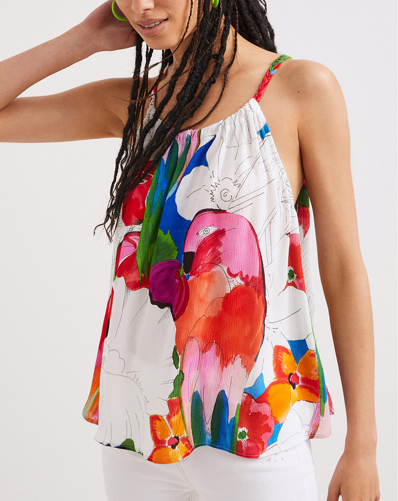 Desigual Top Mya blanc