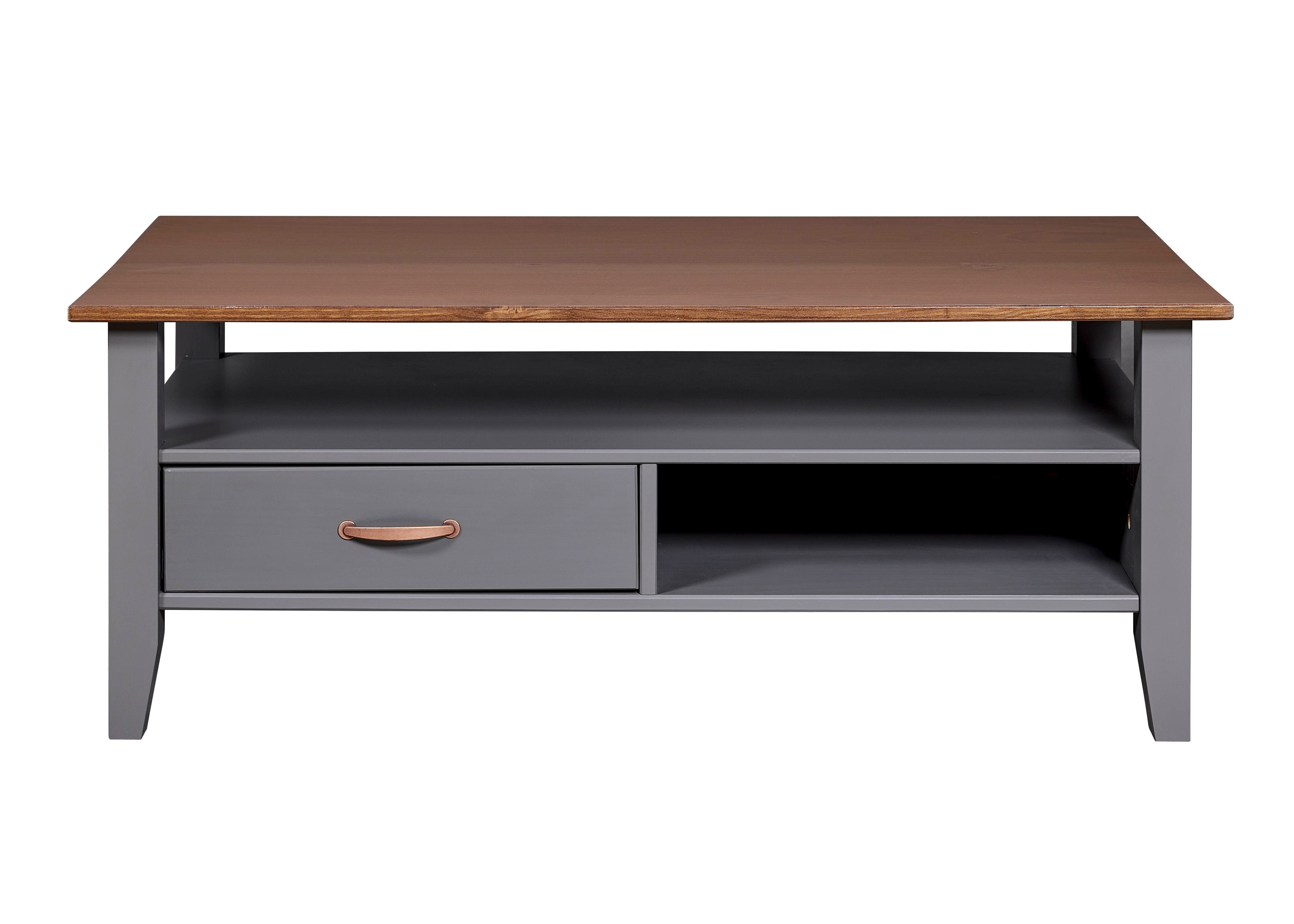 Inter Link FSC Couchtisch Westerland mit 1 Schublade - Kiefer Massivholz