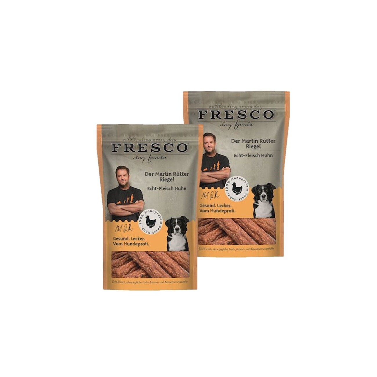 FRESCO M.Rütter Riegel 2x100g Echt-Fleisch Huhn